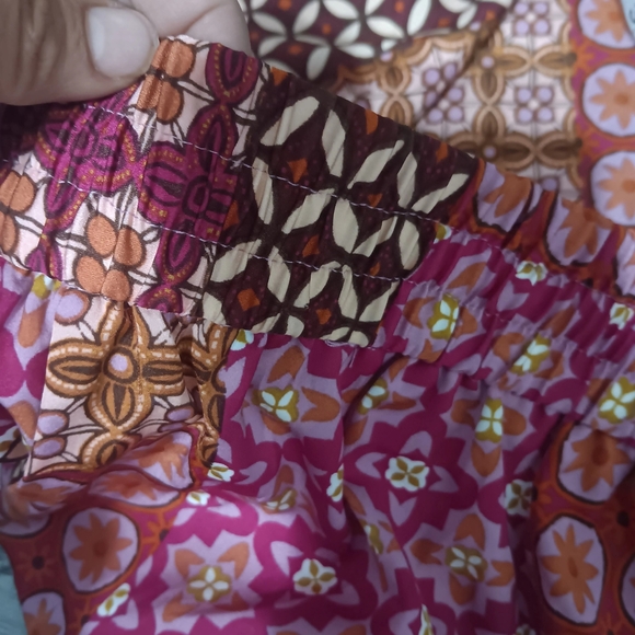 DREW Pink and Orange Wide Leg Pants - Picture 5 of 11